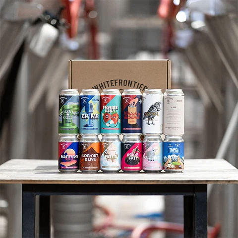 Pack de bières White Frontier offert dans le cadre du défi